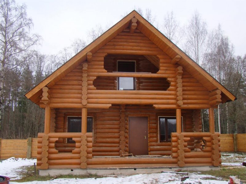 Деревянный дом из кругляка