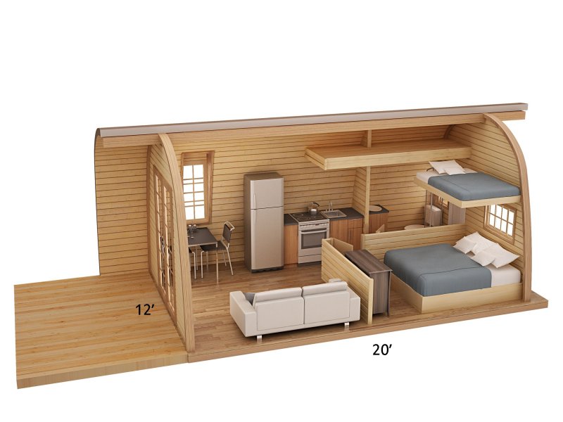 Тини Хаус 3*6 планировка