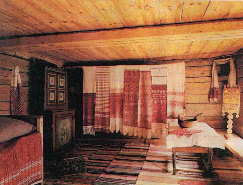 Русские половики в избе
