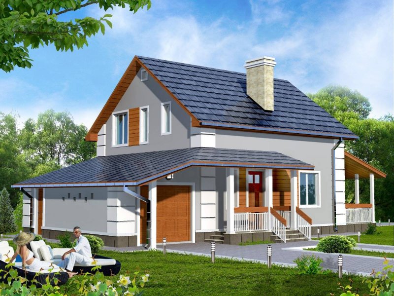 Планы домов с мансардой