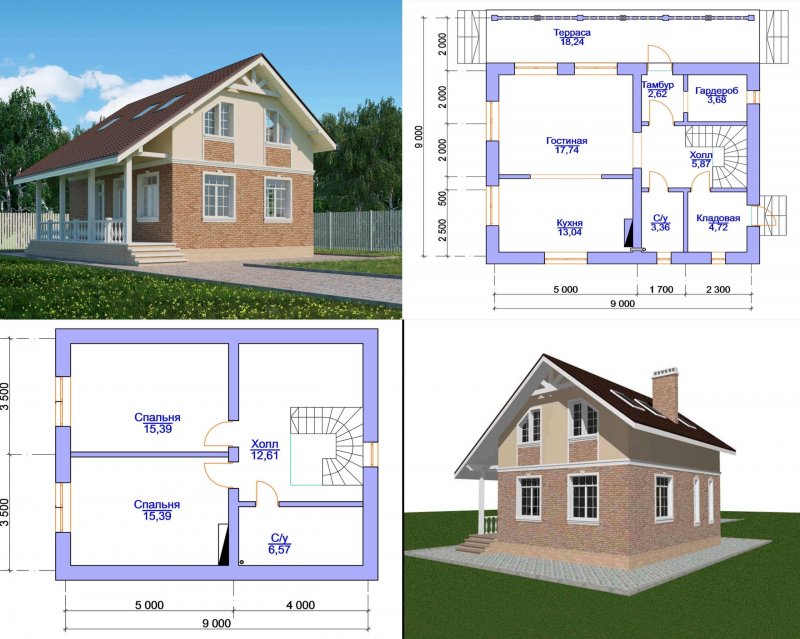 Проекты домов из газоблока с гаражом