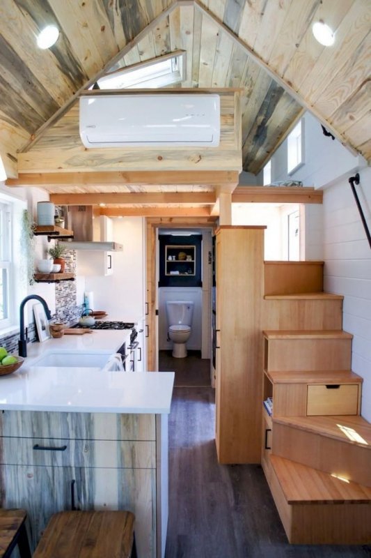 .Tiny House в стиле барнхаус