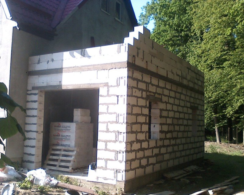 Пристройка к дому из блоков