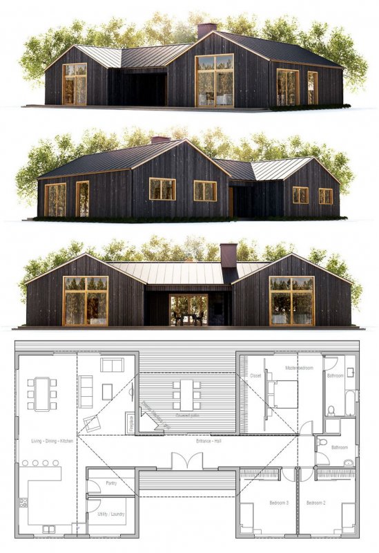 Барн хаусы Barn House планировка