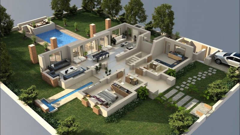 Floorplan 3d участок