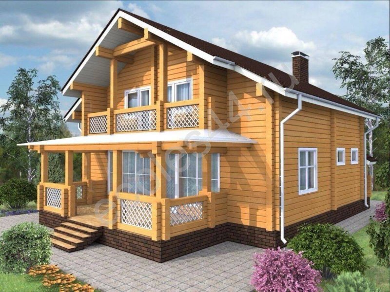 Балкон в деревянном доме
