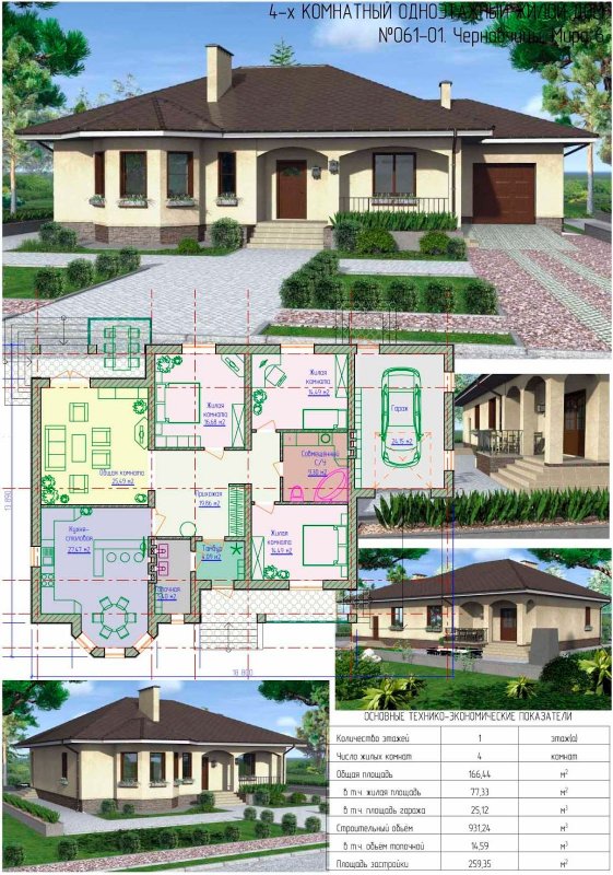 Фасады двускатной кровли чертеж