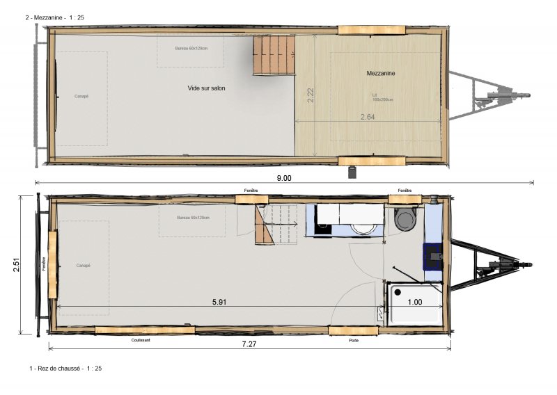 Tiny House планировки