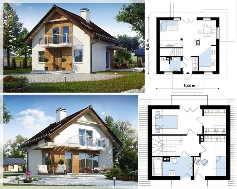 Красивые планы домов и коттеджей