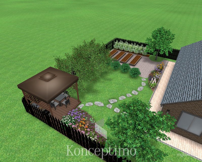 Планировка дачного участка