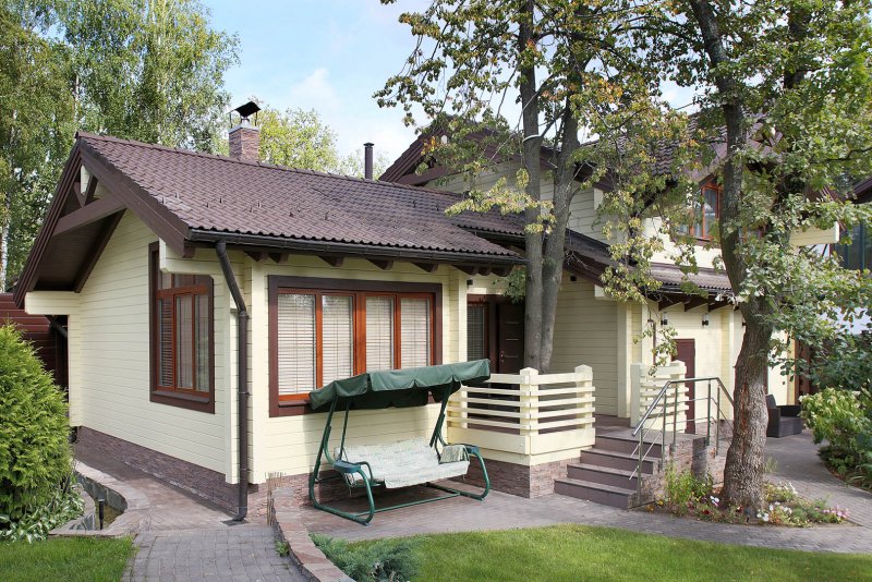 Загородный домик с баней