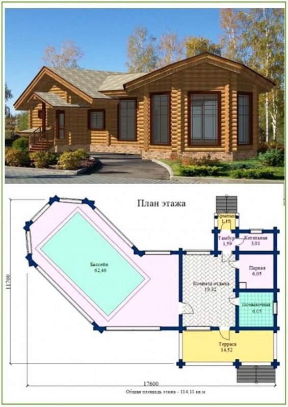 Бассейн в бане планировка