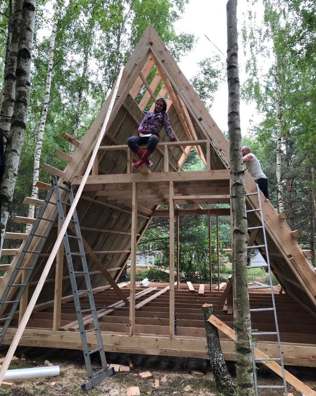 Дом шалаш а фрейм проект