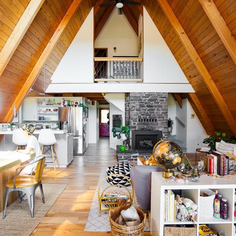 Дом шалаш а frame House.