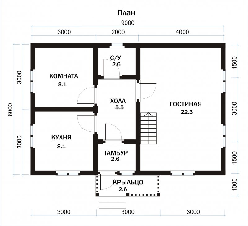 Проект одноэтажного дома 200-250 кв.м
