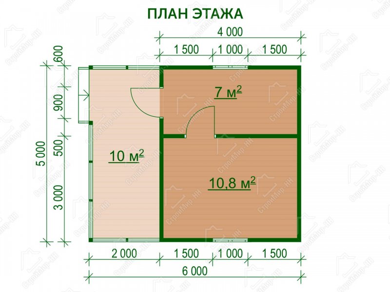 Планировка бани 6 на 5 одноэтажный