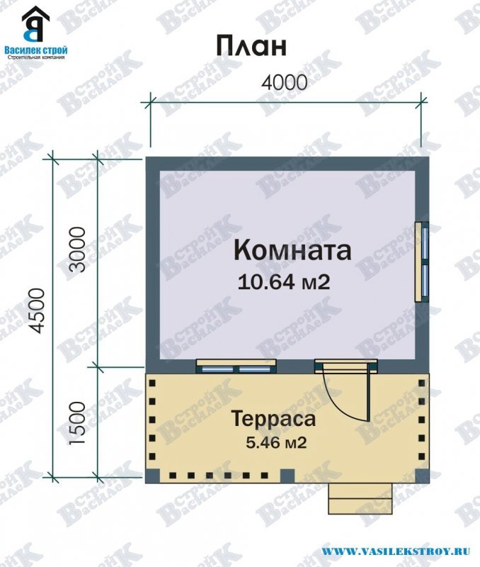 Дом 6х6 одноэтажный планировка