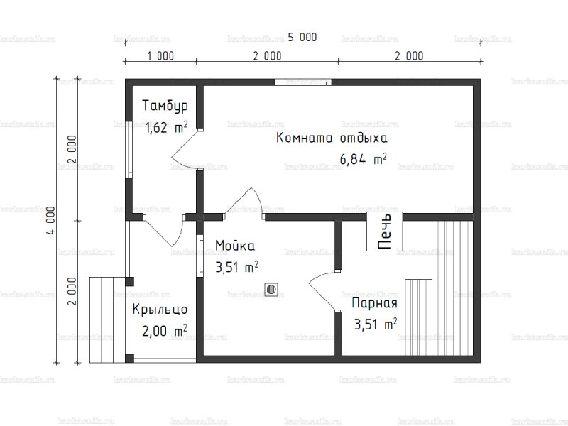 Финский дом 6х6 планировка
