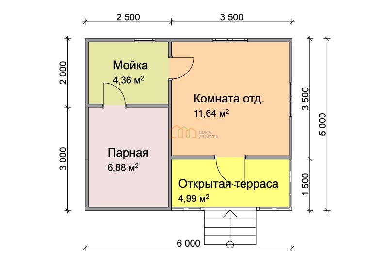 Дом 9 на 9 одноэтажный