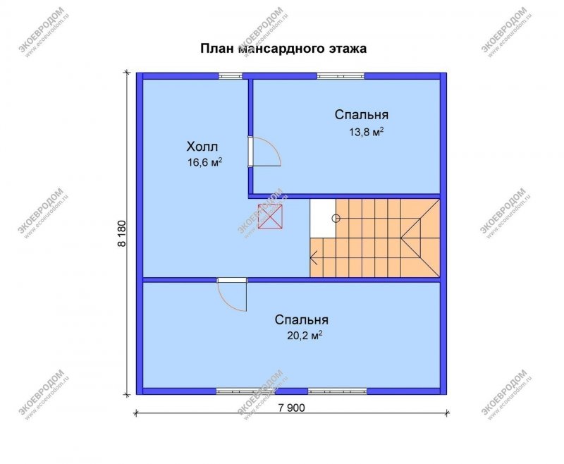 Проект дома 10х11