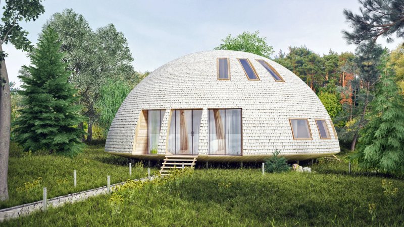Эко дом сфера купольный ЭКОДОМ