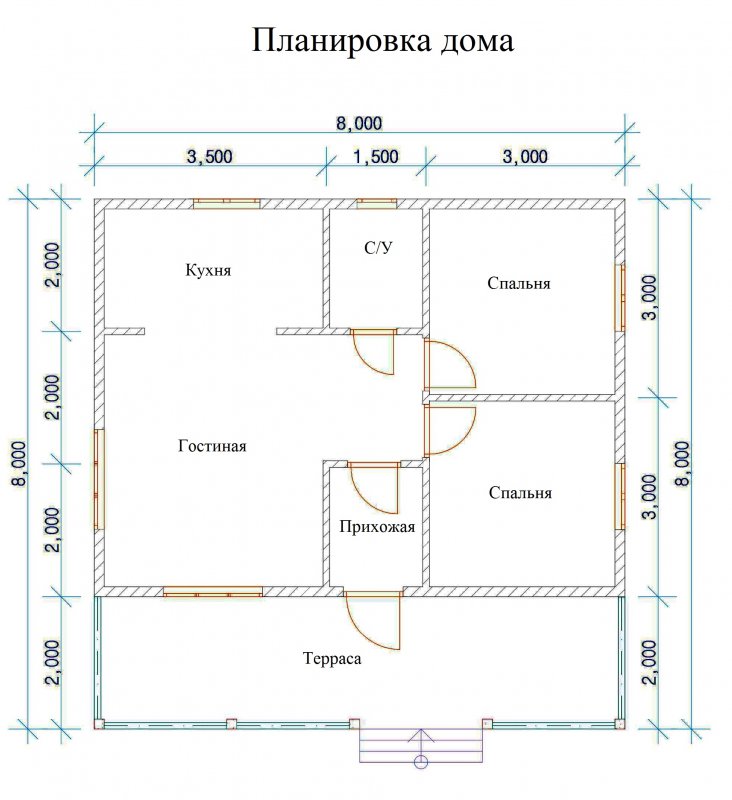 Планировка дома 10х11 одноэтажный