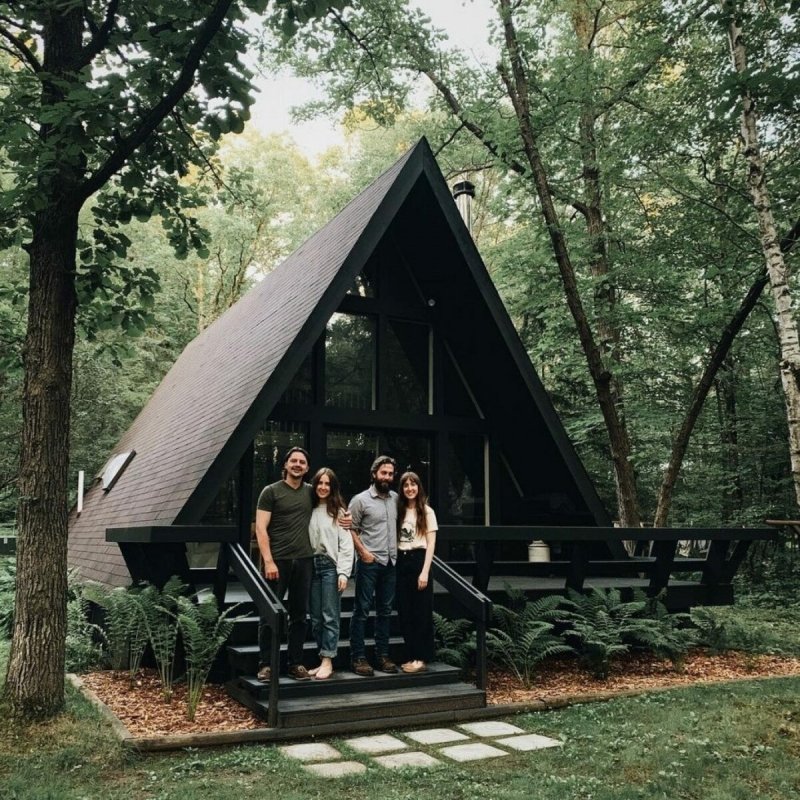 А-образный дом. A-frame. Дом шалаш.