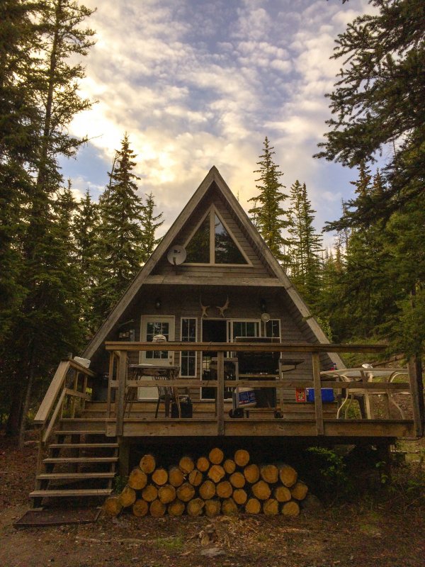 Дом-шалаш (или a-frame House )