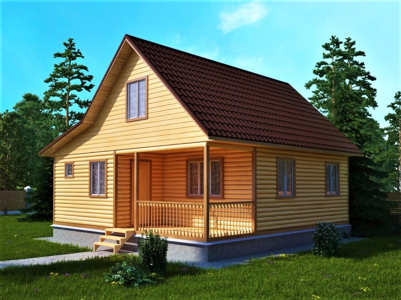 Дом из профилированного бруса 6х7