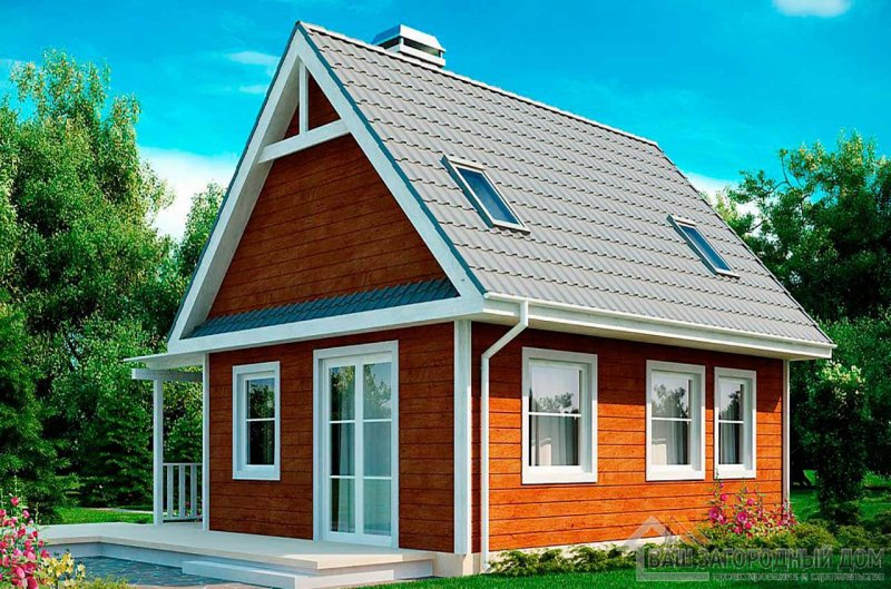 Каркасный дом крыша двускатная