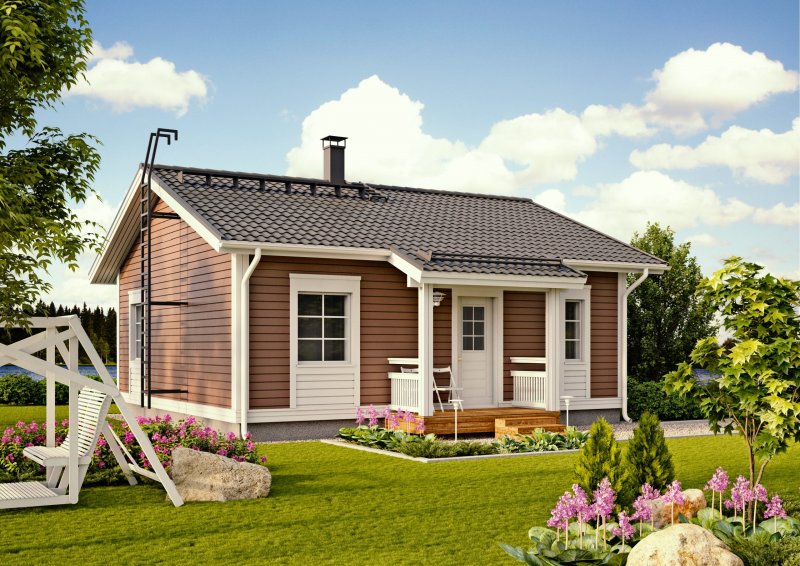 Финский каркасный дом 70кв м