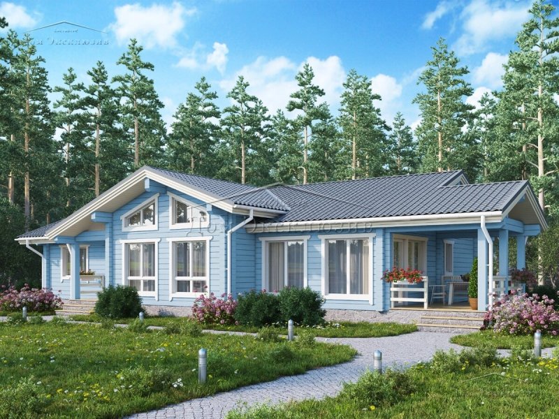 Дом из бруса проекты Скандинавия 130м2
