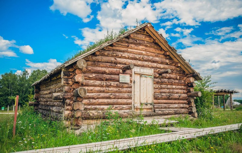 Изба сруб древней Руси