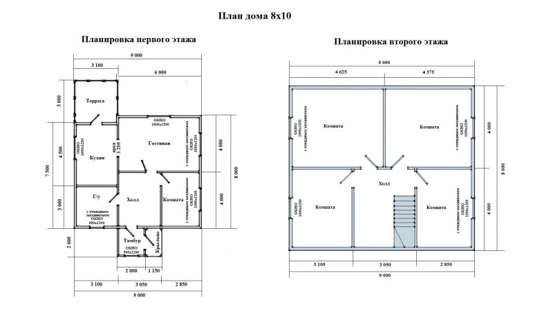 Дом 6х10 планировка