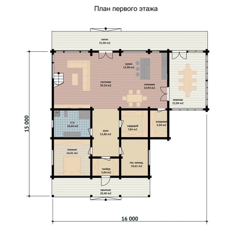 Проект дома 110 кв.м одноэтажные