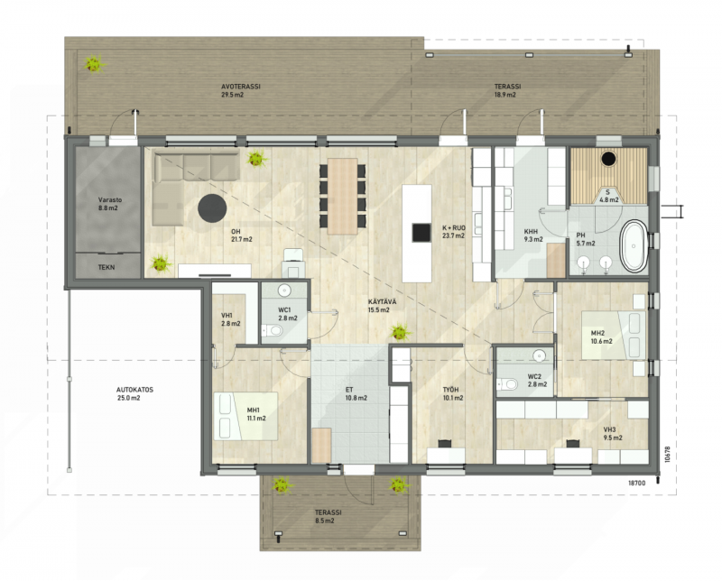 Plan 22 Sievitalo unto проект
