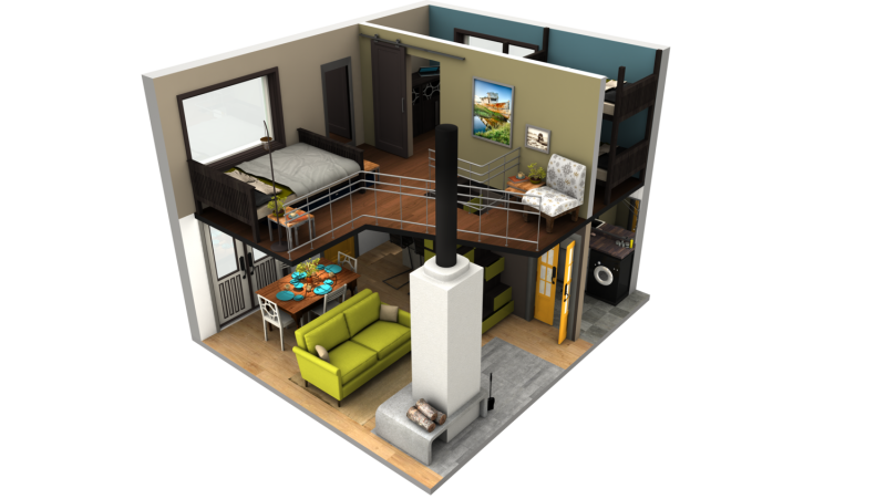 Tiny House с планом