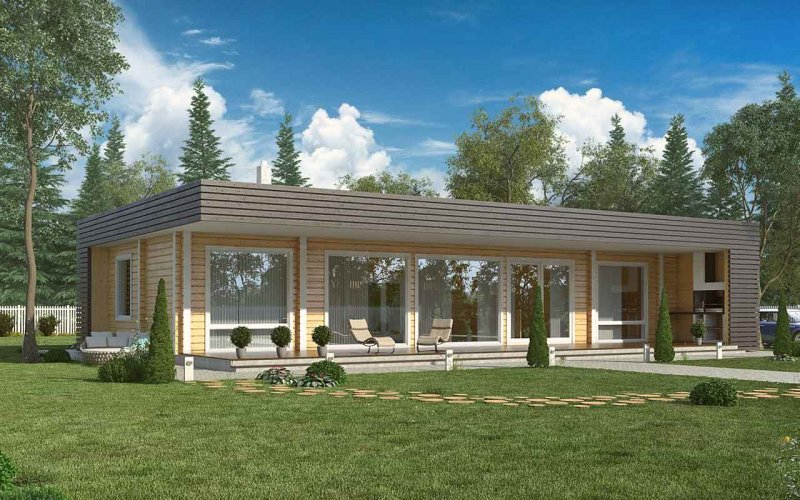 Дом из клееного бруса 100м2 проекты