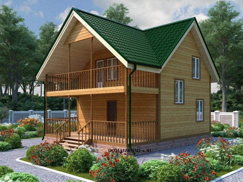 Каркасный дачный дом 6х6 под ключ
