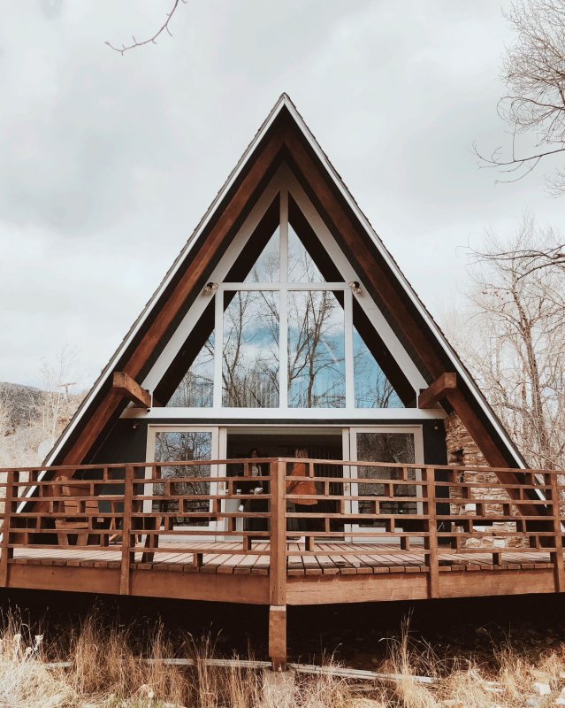 А-образный дом. A-frame. Дом шалаш.
