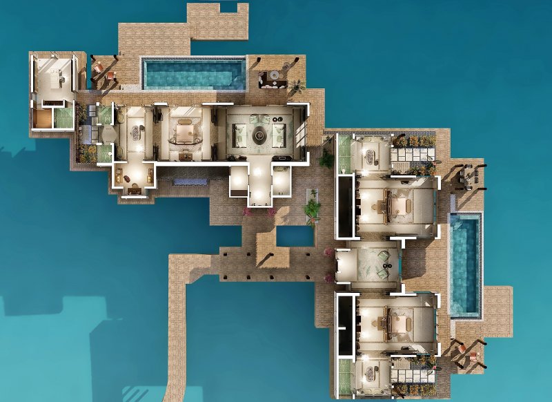 Royal Island планировка виллы