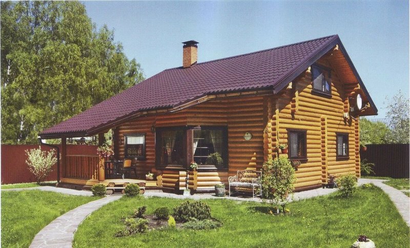Дачный дом из бревна