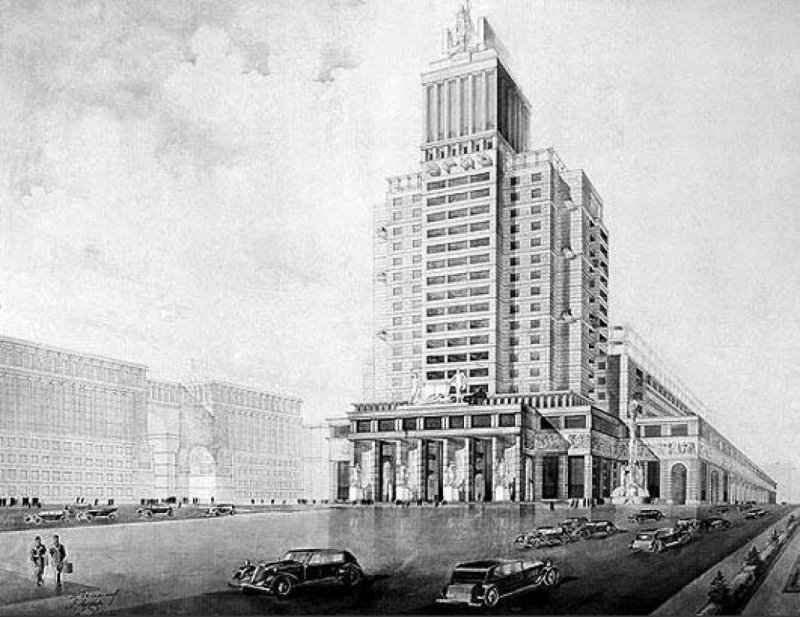 Проекты здания Наркомтяжпрома на красной площади (1935, 1936)