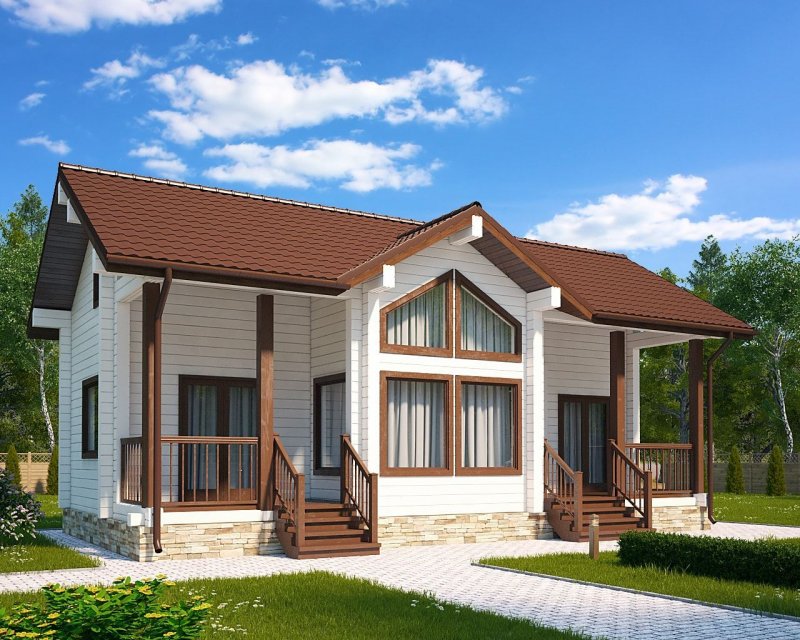 Дом из клееного бруса 100м2 проекты