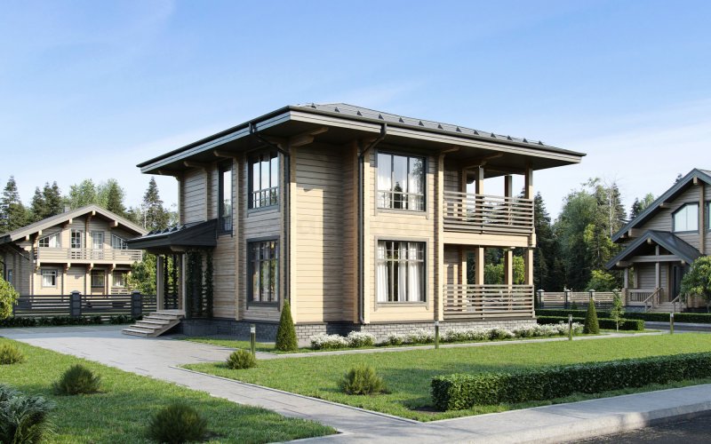 Дом из клееного бруса Саарланд