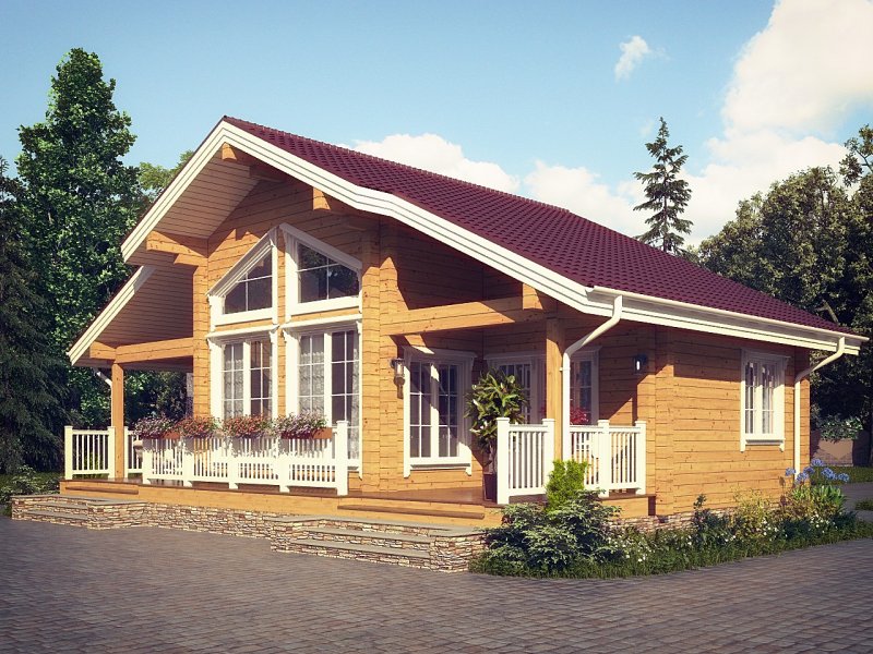 Дом из клееного бруса 140 м2