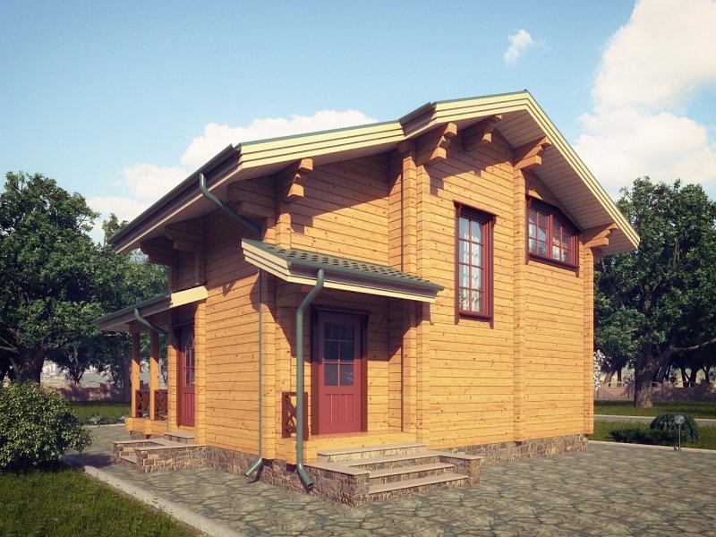 Дом из клееного бруса 100м2