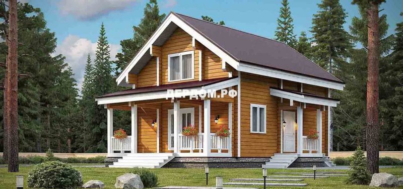 Дома из клееного бруса 150м2
