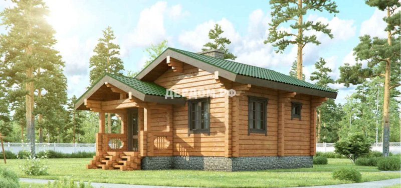 Одноэтажная баня 100м2