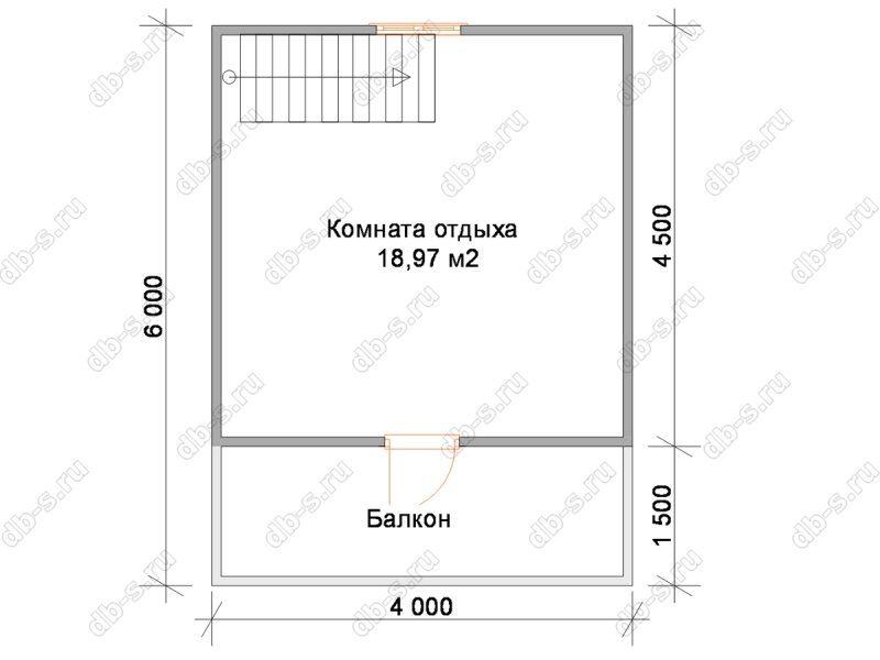 Планировка бани 6х6 с мансардой и туалетом